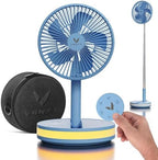 VENTY Portable Fan - Wireless Battery Operated Fan - 4 Speeds - LED Lighting - Carry Case & Remote Control