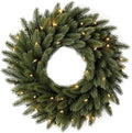 Vermont White Spruce Christmas Wreath - 26" Majestic East Coast Front Door Wreath with True Needle Foliage &