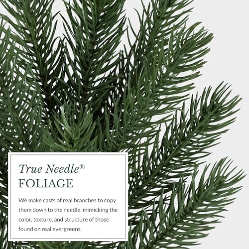 Vermont White Spruce Christmas Wreath - 26" Majestic East Coast Front Door Wreath with True Needle Foliage &, alternate view