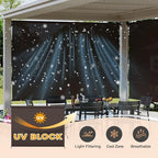 VICLLAX Outdoor Roller Shade (6' W×6' L), Patio Cordless Roller Blinds, Exterior Roll Up Shade with Spliced, alternate view 4