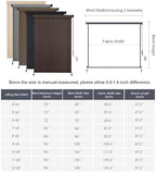 VICLLAX Outdoor Roller Shade (7' W×8' L), Patio Cordless Roller Blinds, Exterior Roll Up Shade with Spliced, alternate view 2