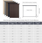 VICLLAX Outdoor Roller Shade (8' W×8' L), Patio Cordless Roller Blinds, Exterior Roll Up Shade with Spliced, alternate view 2
