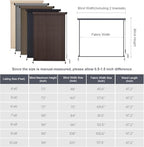 VICLLAX Outdoor Roller Shade (9' W×8' L), Patio Cordless Roller Blinds, Exterior Roll Up Shade with Spliced, alternate view 2