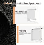 VICLLAX Outdoor Roller Shade (9' W×8' L), Patio Cordless Roller Blinds, Exterior Roll Up Shade with Spliced, alternate view 7