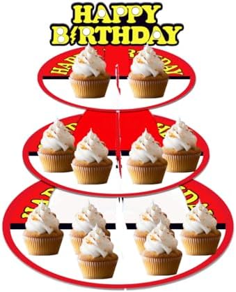 Video Games Cupcake Stand 12Inch Cardboard Cupcake Tray for Wedding Birthday Baby Shower Video Games Birthday