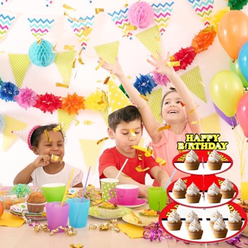 Video Games Cupcake Stand 12Inch Cardboard Cupcake Tray for Wedding Birthday Baby Shower Video Games Birthday, alternate view