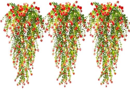 Vine Plant Fake Fern Plants Fall Faux Artificial Hanging Vines 3Pcs