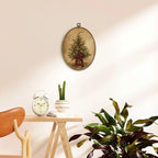 Vintage Antique Christmas Tree Farmhouse Oval Wall Art 8.5x11.5in, alternate view 2