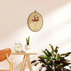 Vintage Christmas Santa Dirty Martini Bar Oval Wall Art 8.5x11.5in, alternate view 2