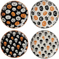 Vintro Halloween 4-Piece Accent Plates, Appetizer Plate Set for 4 in 4 Count in Accent Plates