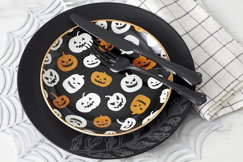 Vintro Halloween 4-Piece Accent Plates, Appetizer Plate Set for 4 in 4 Count in Accent Plates, alternate view 2