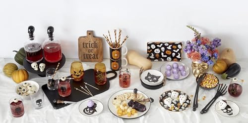 Vintro Halloween 4-Piece Accent Plates, Appetizer Plate Set for 4 in 4 Count in Accent Plates, alternate view 5
