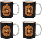 Vintro Halloween Porcelain Mug Set for 4, 10oz in 10 oz in Mugs
