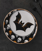 Vintro Halloween Tidbit Plates Set Of 4, Service For 4 in 4 Count in Ivory, alternate view 6