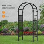 Vinyl Garden Arbor, PVC Wedding Arch for Ceremony Party, Garden Trellis for Climbing Plants Outdoor, Arch, alternate view 7