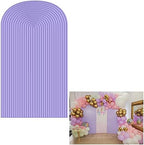 Violet Purple Ripples Pattern Arch Backdrop Cover for Birthday Party Wedding Baby Shower Decorations Chiara