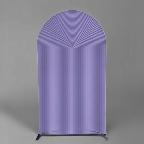 Violet Purple Ripples Pattern Arch Backdrop Cover for Birthday Party Wedding Baby Shower Decorations Chiara, alternate view 2