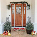 Voanos Christmas Snowman Let it Snow Doormat, Decor Low-Profile Floor Mat for Indoor Outdoor, Cute Christmas, alternate view