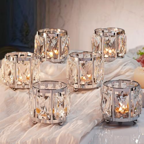 Votive Holder, Gorgeous Gift, Tabletop/Centerpiece Votive Holder (Silver 6) in Silver 6