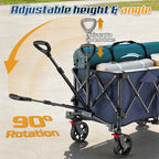Wagons Carts Foldable, Collapsible Wagon with Wheels,450LBS Heavy Duty Beach Wagon Cart, alternate view 7