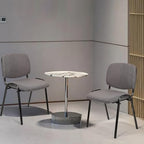 Waiting Room Chairs Fabric Stackable Chair Metal Frame with Lumbar Support and Thickened Seat Cushion for, alternate view 2