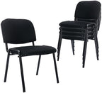 Waiting Room Chairs Set of 5 Stackable Conference Room Chairs Mesh Office Reception Chair for Guest, School