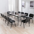 Waiting Room Chairs Set of 5 Stackable Conference Room Chairs Mesh Office Reception Chair for Guest, School, alternate view 2