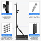 Wall Mount Boom Arm 51"/130cm Adjustable Support, 180° Rotation, alternate view 6