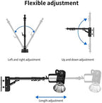 Wall Mount Triangle Boom Arm 39.37inch/100cm,180°Flexible Rotation, alternate view 3