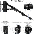 Wall Mount Triangle Boom Arm 39.37inch/100cm,180°Flexible Rotation, alternate view 4