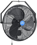 Wall Mounted Variable 14 Inches Speed Indoor/Outdoor Weatherproof Fan, Industrial grade for Patio, Greenhouse