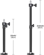 Wall Mounting Boom Arm 15-23.6 inches/38-60 Centimeters Adjustable Length with 1/4 inch to 3/8 inch Universal, alternate view