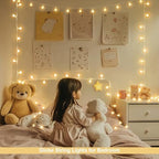 Warm White 100 LED Globe Battery Operated Christmas Lights Indoor, alternate view 2