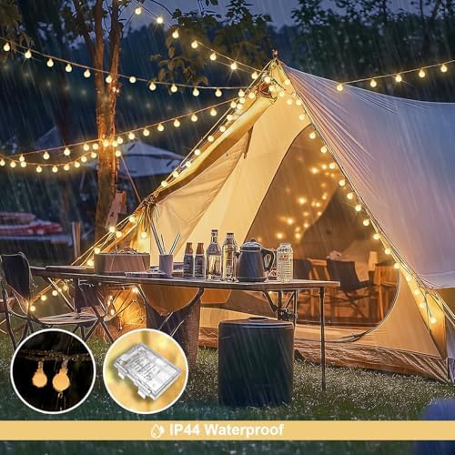 Warm White 100 LED Globe Battery Operated Christmas Lights Indoor, alternate view 6