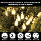 Warm White Christmas Mini Lights, 32.5FT 100 LED String Lights with 16 Light Modes, Fairy Lights Plug in for, alternate view