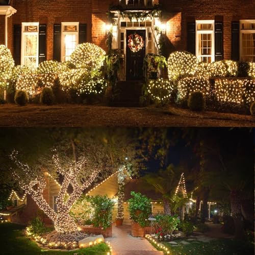 Warm White Christmas Mini Lights, 32.5FT 100 LED String Lights with 16 Light Modes, Fairy Lights Plug in for, alternate view