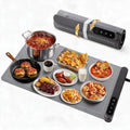 Warming Food Mat, Electric Heating Warming Mat for Food with 6 Level Temperature & 6 Hours Timer, Flexible