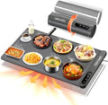 Warming Mat For Food 24"Dx16"W 500W Food Warming Mat Heat Resistant Pad Graphene 5s Rapid Food Warmers for