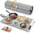Warming Mat for Food 24"x15", Rapid and Full Surface Heating Gray in Gray