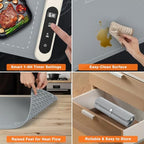 Warming Mat for Food 24"x15", Rapid and Full Surface Heating Gray in Gray, alternate view 4