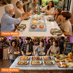 Warming Mat for Food 24"x15", Rapid and Full Surface Heating Gray in Gray, alternate view 5