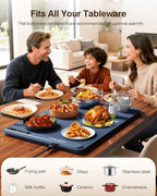 Warming Mat for Food (24"x16") - 3-Year Classic Electric Warming Tray with 3-Level Temp Control, Rapid Heating, alternate