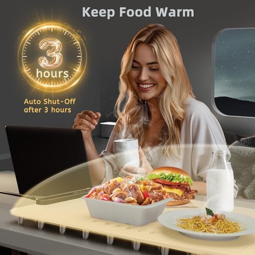 Warming Mat For Food, 3 Mode Temperature & Fast Heat, Off White, Child Lock in Off White, alternate view 7