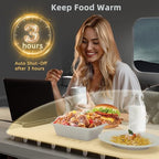 Warming Mat For Food, 3 Mode Temperature & Fast Heat, Off White, Child Lock in Off White, alternate view 7