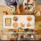 Warming Mat for Food,36"x16" Large Food Warmer Mats Beige Pad, alternate view 7