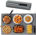 Warming Mat for Food, 6 Temp, Graphene Heating, 23"x15", Gray in Gray