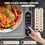 Warming Mat for Food - 7 Temps, 8H Timer, for Buffets Party Grey, alternate view 2