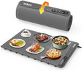 Warming Mat for Food -Electric Food Warming Tray (24"x16"), Rapid Full-Surface Heating, Portable & Rollable