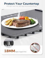Warming Mat for Food -Electric Food Warming Tray (24"x16"), Rapid Full-Surface Heating, Portable & Rollable, alternate view 4