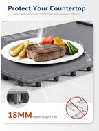 Warming Mat for Food -Electric Food Warming Tray Extra Large (36"x16"), Rapid Full-Surface Heating, Portable &, alternate
